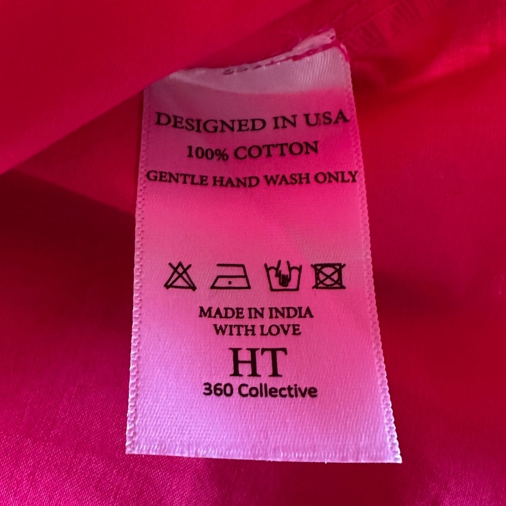 HT360 Collective Layered Ruffle Mini Skirt Fuchsia Smocked Waist Size M - Picture 6 of 9